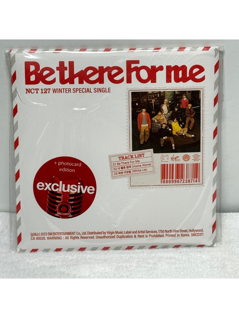 NCT 127 Be There For Me CD Target Exclusive Photocard Edition Sealed